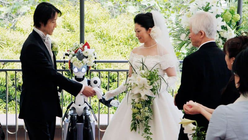 Android Officiates Wedding Ceremony