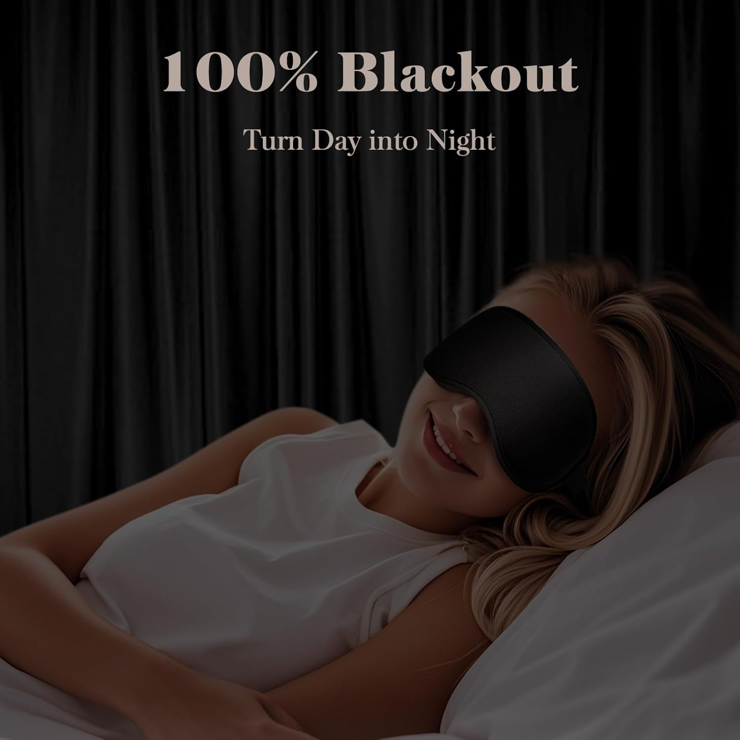 Zero-Pressure 3D Eye Mask: Total Blackout & Cooling Comfort