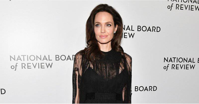 Angelina Jolie Dazzles in Black Valentino Gown at Awards Ceremony