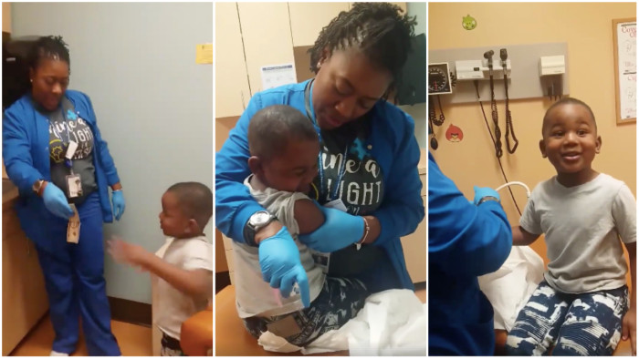 Healthcare Worker Gains Internet Fame for 'Enchanting' Technique to Vaccinate a Youngster