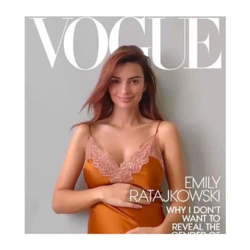 Stunning Pregnant Emily Ratajkowski Graces American Vogue Cover