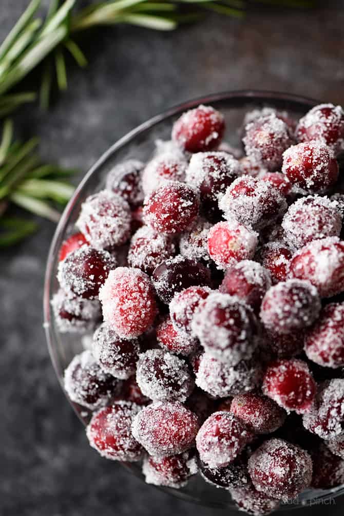 Sparkly Sugar-Coated Cranberries: A Simple Two-Ingredient Treat