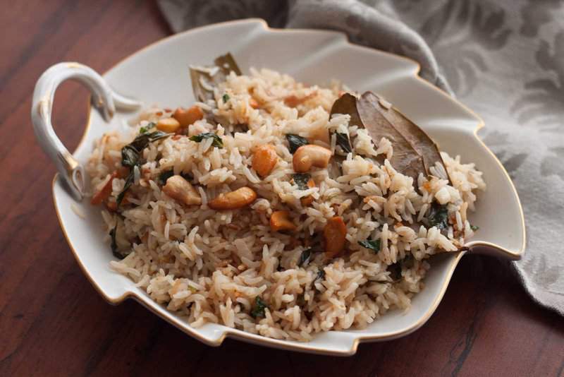 Coconut Milk Pulao (Thengai Paal Sadam) Recipe from Archana’s Kitchen