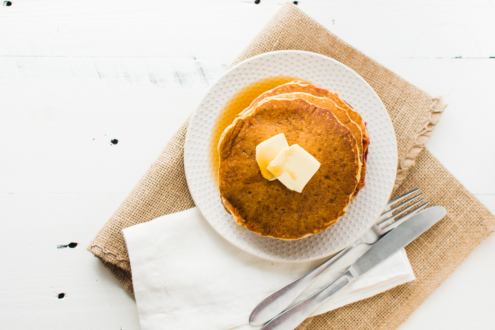 Tender Sourdough Pancakes with Whole-Grain Flour